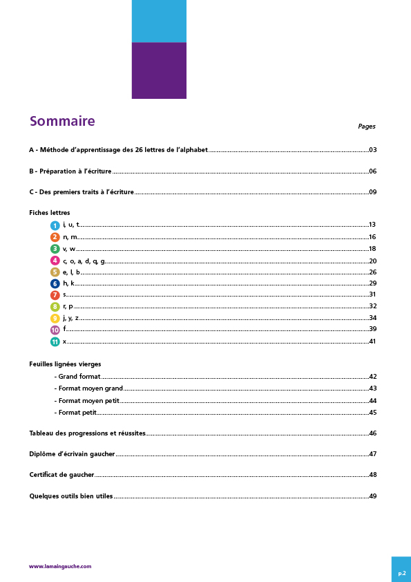 Cahier sommaire